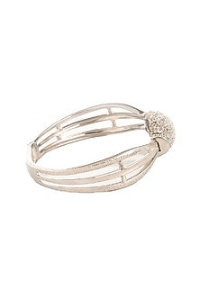 White Finish Cubic Zirconia Bracelet