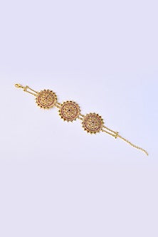 Gold Plated Lab Created Stone & Zircon Bracelet