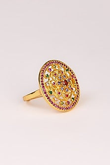 Gold Plated Zircon Ring