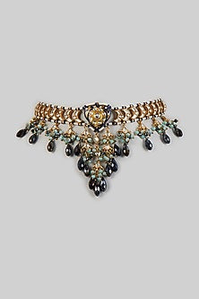 Gold Plated Meenakari Choker Necklace