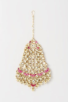 Gold Plated Kundan Polki & Semi-Precious Stone Pasa