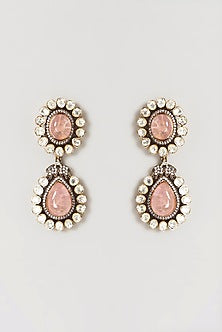 Two-Tone Finish Kundan Polki & Semi-Precious Stone Long Necklace Set