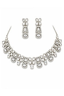 Micro Gold Finish Kundan Polki Necklace Set
