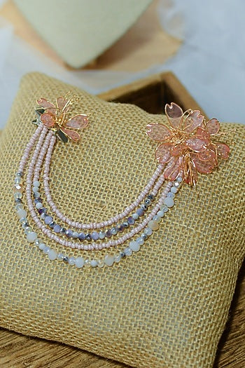 Tangerine Floral Earrings