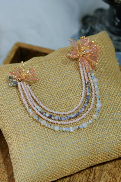 Tangerine Floral Earrings