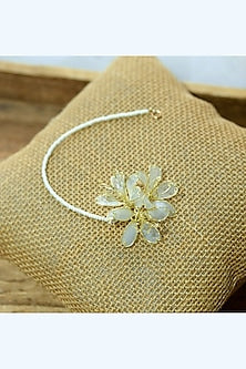 White Resin Floral Maang Tikka