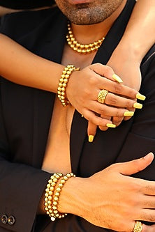 Gold Plated Enamelled Ring