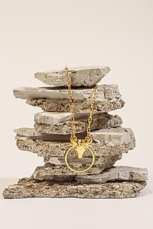 Gold Plated Enamelled Necklace