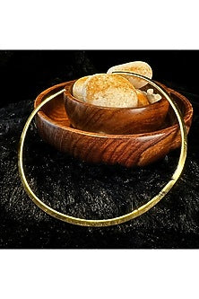 Gold Electo-Plated Hot Enameled Thin Choker Necklace