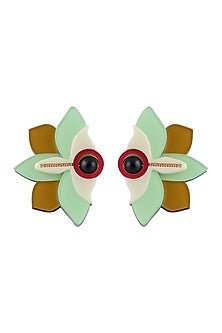 Mint & Olive Handmade Stud Earrings