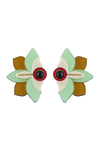 Mint & Olive Handmade Stud Earrings