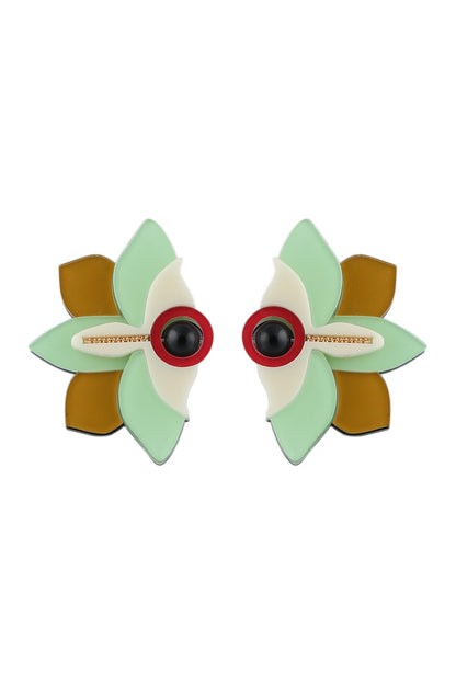 Mint & Olive Handmade Stud Earrings