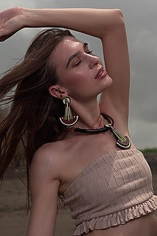 Multi-Colored Geo Pendulum Earrings