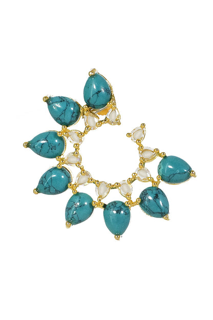 Studded Rosecut Earrings 