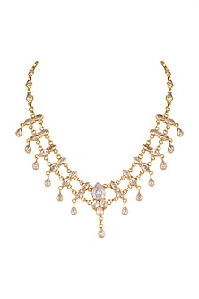 Gold Plated Zircon Necklace