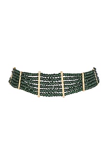 Gold Plated Cut Crystals Necklace
