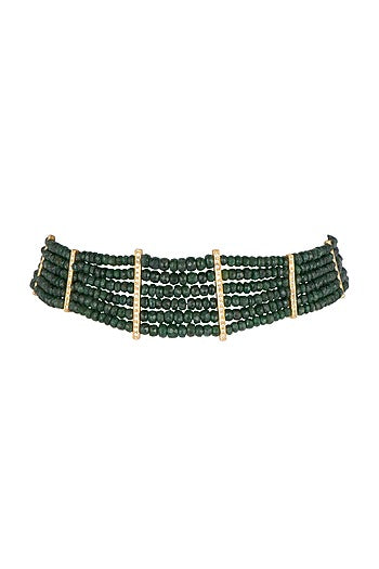 Gold Plated Cut Crystals Necklace