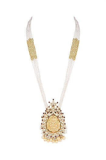 Gold Plated Pearls & Beads Necklace
