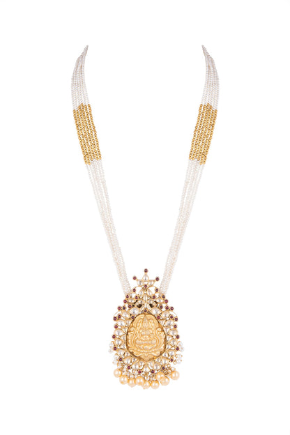 Gold Plated Pearls & Beads Necklace