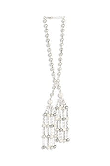 Silver Finish Swarovski Necklace