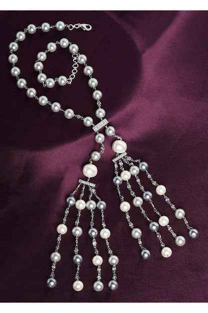Silver Finish Swarovski Necklace