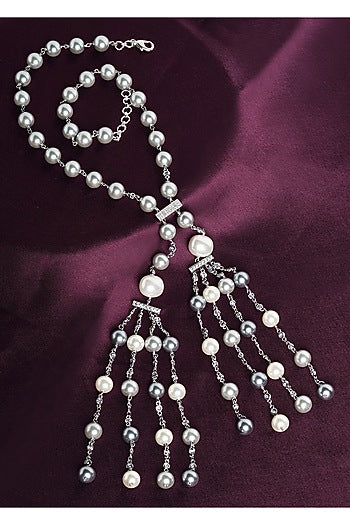 Silver Finish Swarovski Necklace