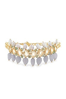 Gold Finish Choker Necklace