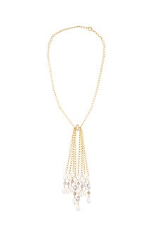 Gold Finish Pearls Necklace
