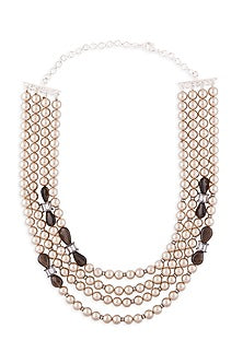 Smoky Brown Quartz Layered Necklace