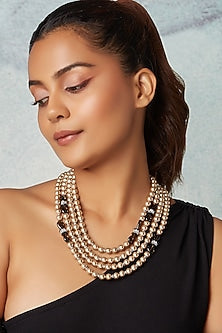 Smoky Brown Quartz Layered Necklace