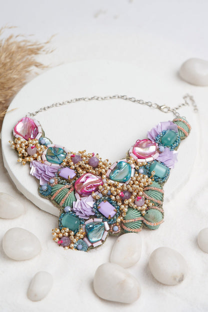 Stone Embellished Choker Set 