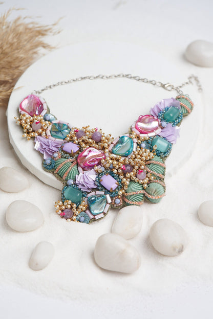 Stone Embellished Choker Set 