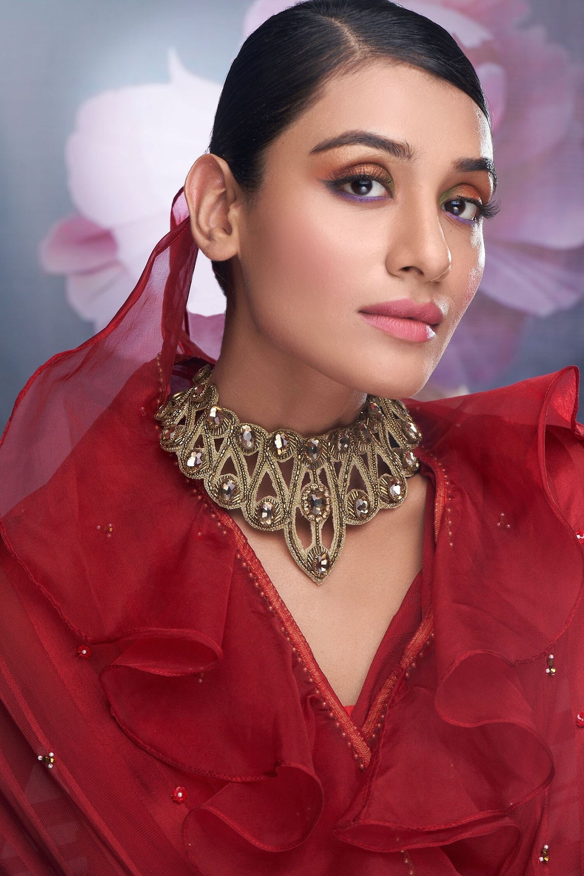 Stone Embellished Choker 