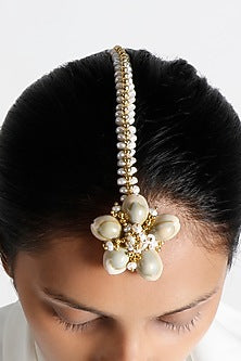 Gold Plated Brass Maang Tikka