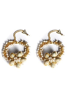 Gold Plated Seashells Anklets (Set of 2)