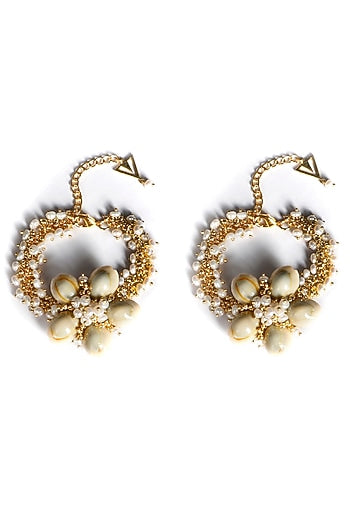 Gold Plated Seashells Anklets (Set of 2)