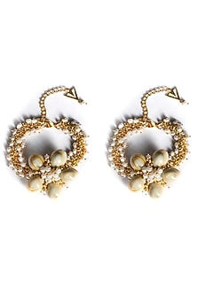 Gold Plated Seashells Anklets (Set of 2)