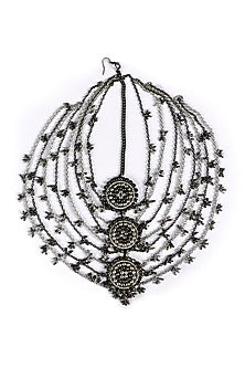 Two-Tone Finish Mathapatti With Crochet Detail