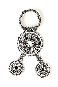 Two-Tone Finish Metal Ball Bracelet