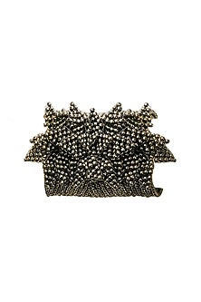 Two-Tone Finish Metal Ball Choker Necklace
