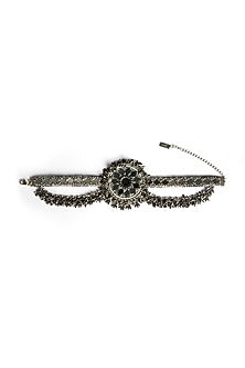 Two-Tone Finish Mirror Choker Necklace