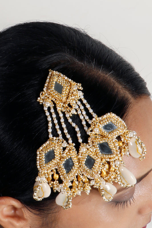 Gold Plated Mirror & Pearl Passa