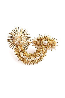 Gold Plated Beads & Pearl Ring