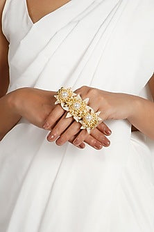 Gold Plated Pearl Ring