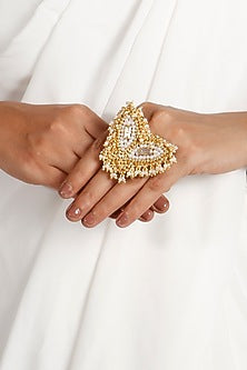 Gold Plated Pearl Ring