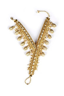 Gold Plated Pearl Anklet