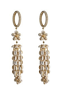Gold Plated Pearl Kaleeras (Set Of 2)