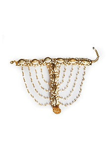 Gold Plated Pearl Anklet