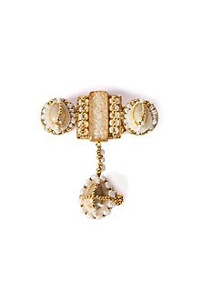 Gold Plated Pearls Ring