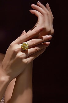 White Finish Shell Pearl Ring In Sterling Silver